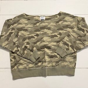 Camo Pullover Sweatshirt